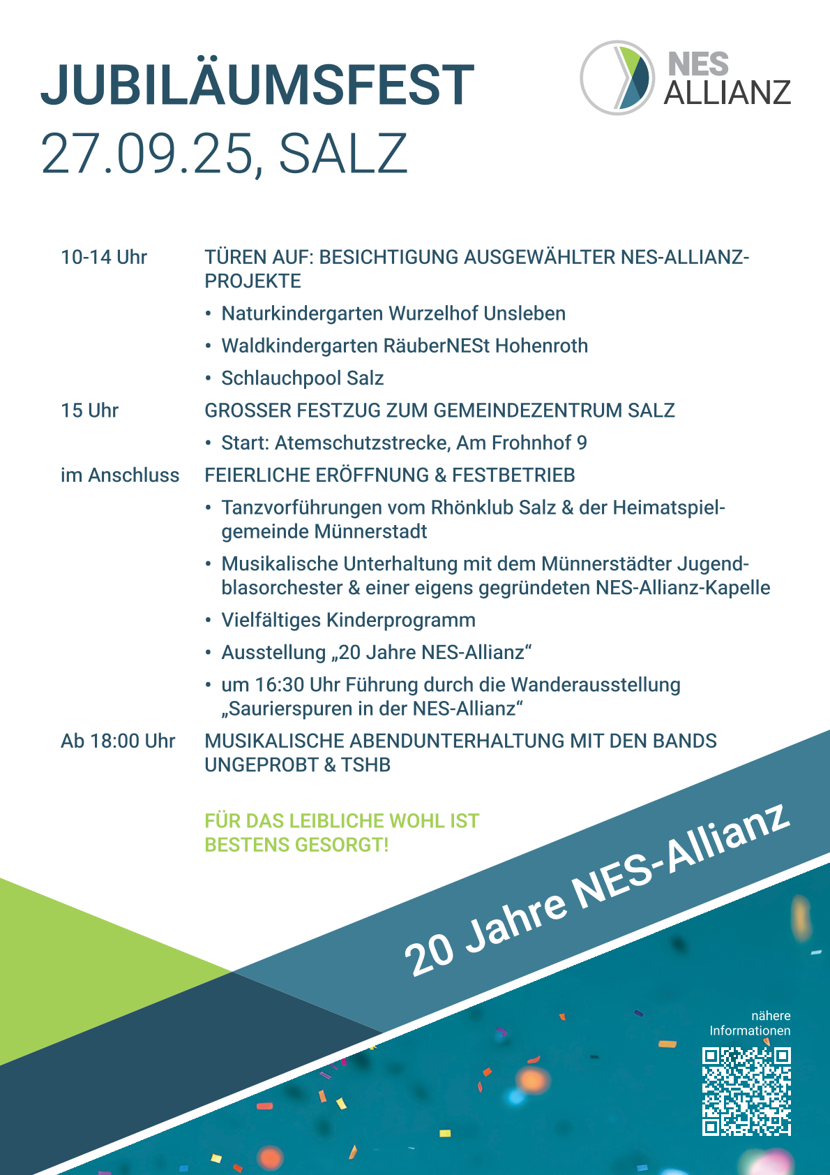 Flyer: 20 Jahre NES Allianz