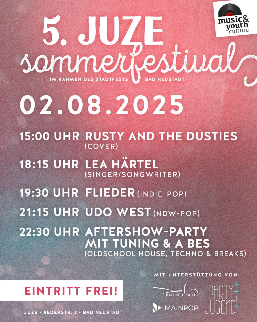 Flyer: 5. JUZE Sommerfestival